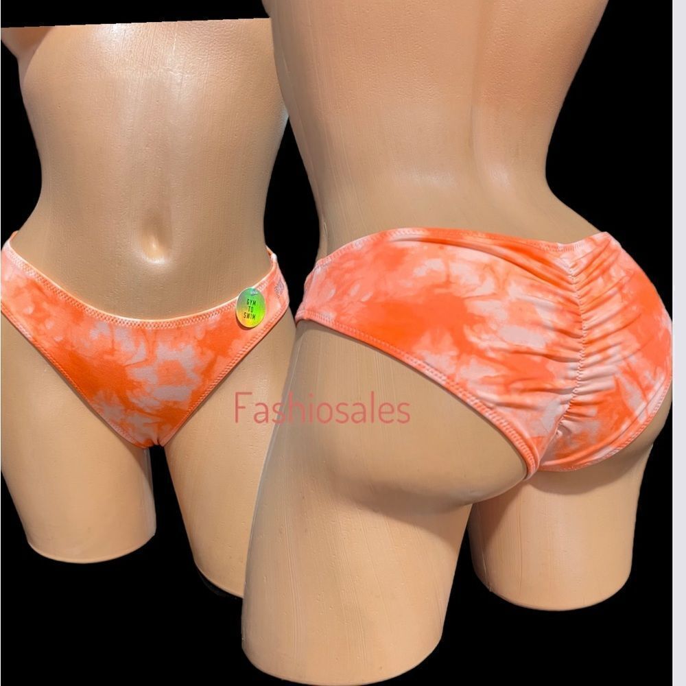 Victoria’s Secret Pink Sport Gym to Swim Sports Bikini Bottom Ruched Back Xs